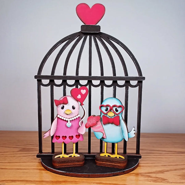 Seasonal Birds & Bird House