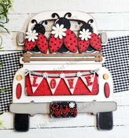 Lady Bug Love -  Valentine Insert for Trucks & Breadboards