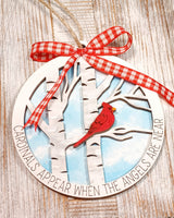 Cardinal Wood Ornament